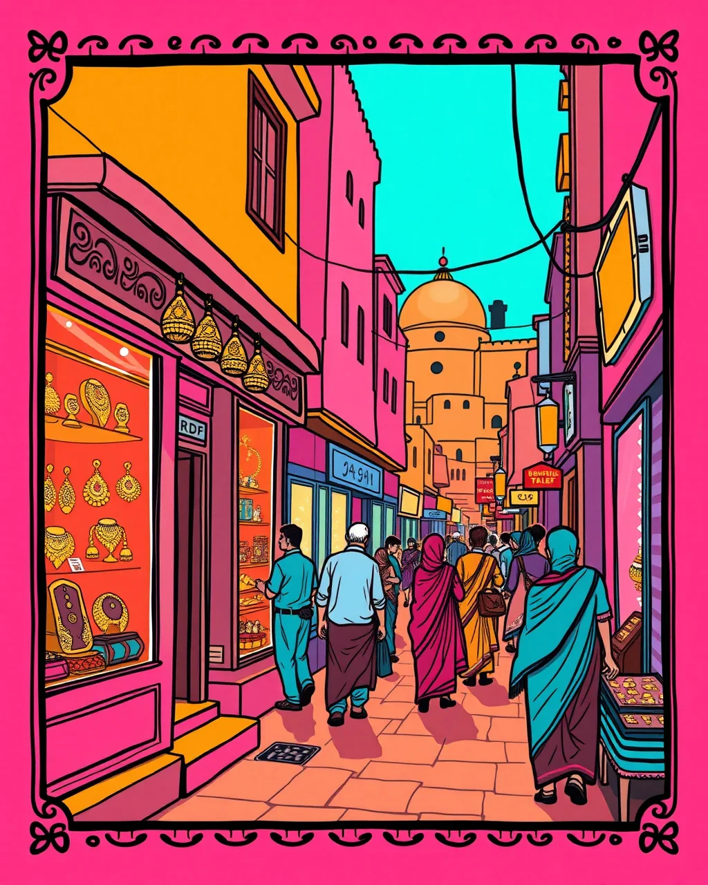 Johari Bazaar ki chamak, kundan aur meenakari