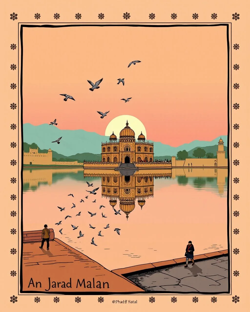 Jal Mahal ki subah, lake ki khamoshi