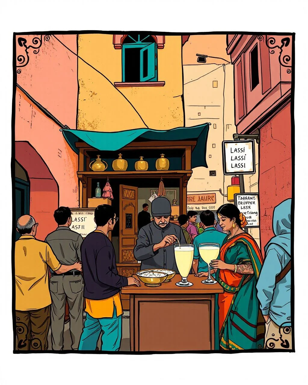 लस्सीवाला की एक घूंट, जोहरी बाज़ार का ठहराव