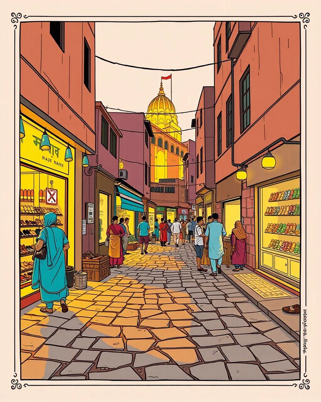 पतर-गली में जूतों की शाम