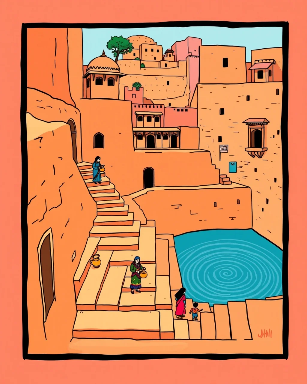 Jaipur ki baori: thandi hawa ka roz ka raasta