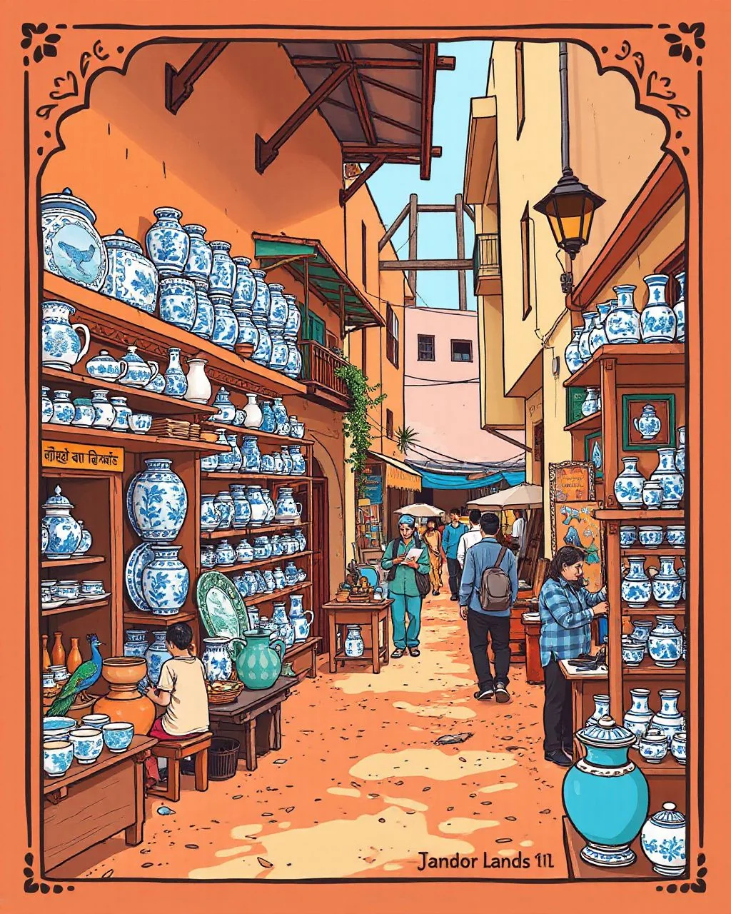 Chandpole ki blue pottery lane ab bhi chamak rahi hai
