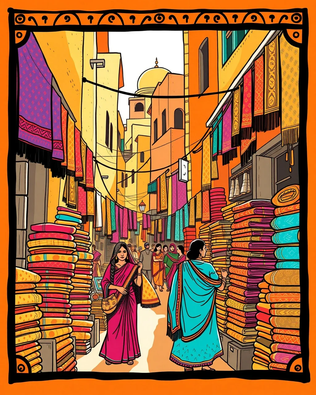 Nai Sarak ke bandhej, ek shaadi ka rang