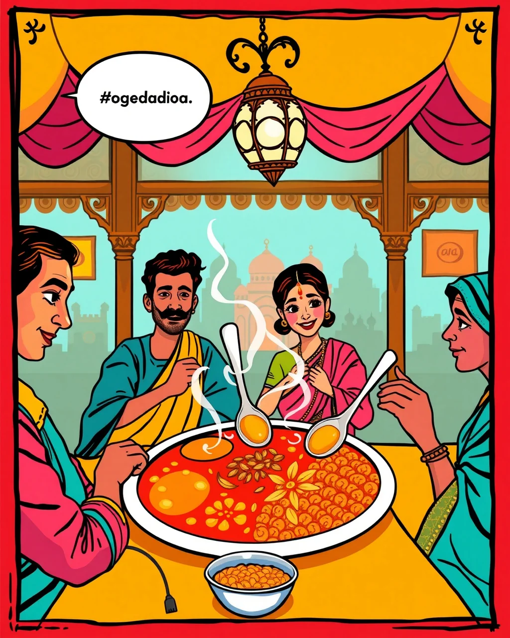 Chokhi Dhani ki thali ka diplomatic math