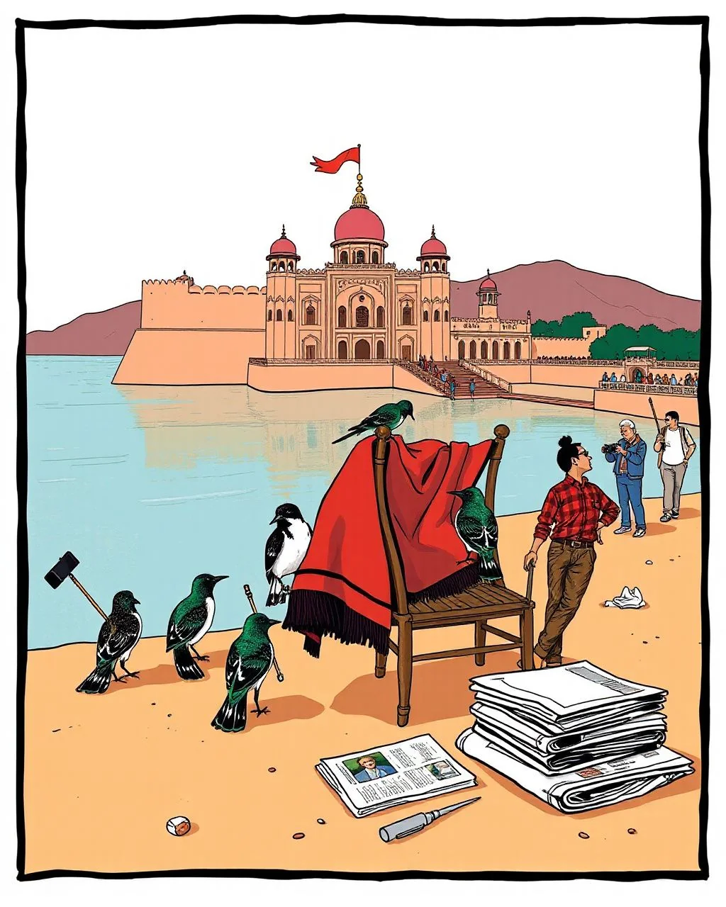 Jal Mahal ke parindon ka VIP shoot