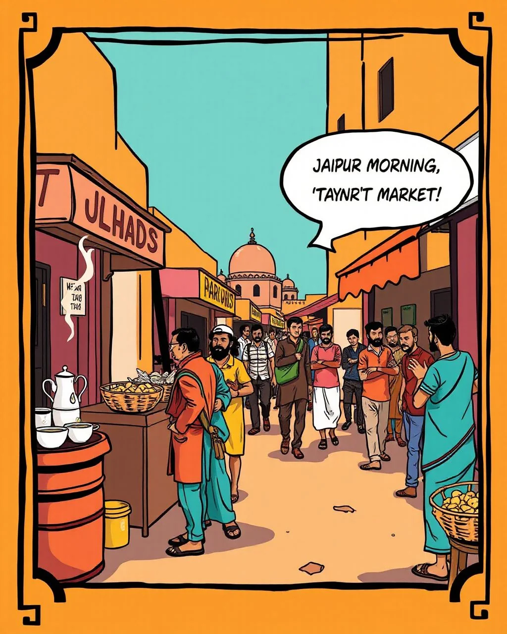 एम.आई. रोड की सुबह: चाय या कचोरी?