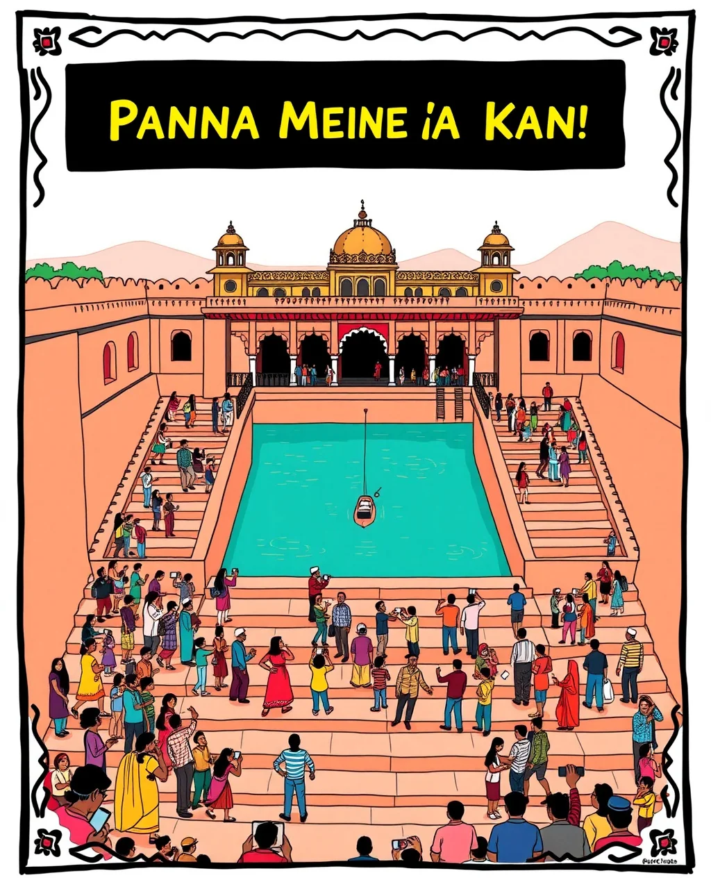 Panna Meena ke steps aur selfie ka jhund
