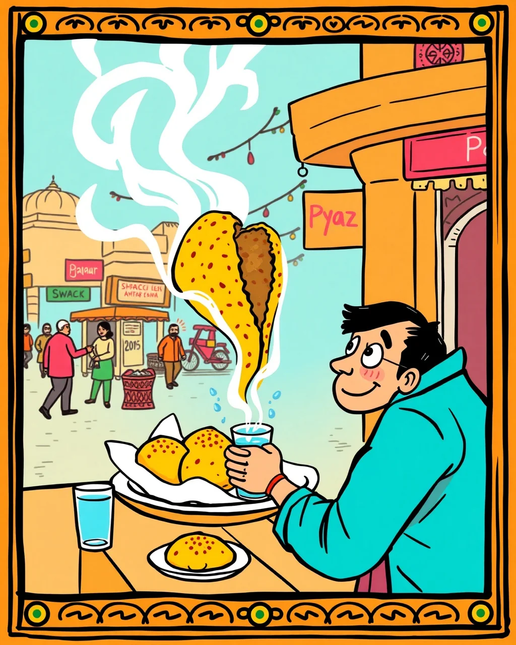 Pyaaz kachori ka pehla bite, dusra waala dhoka