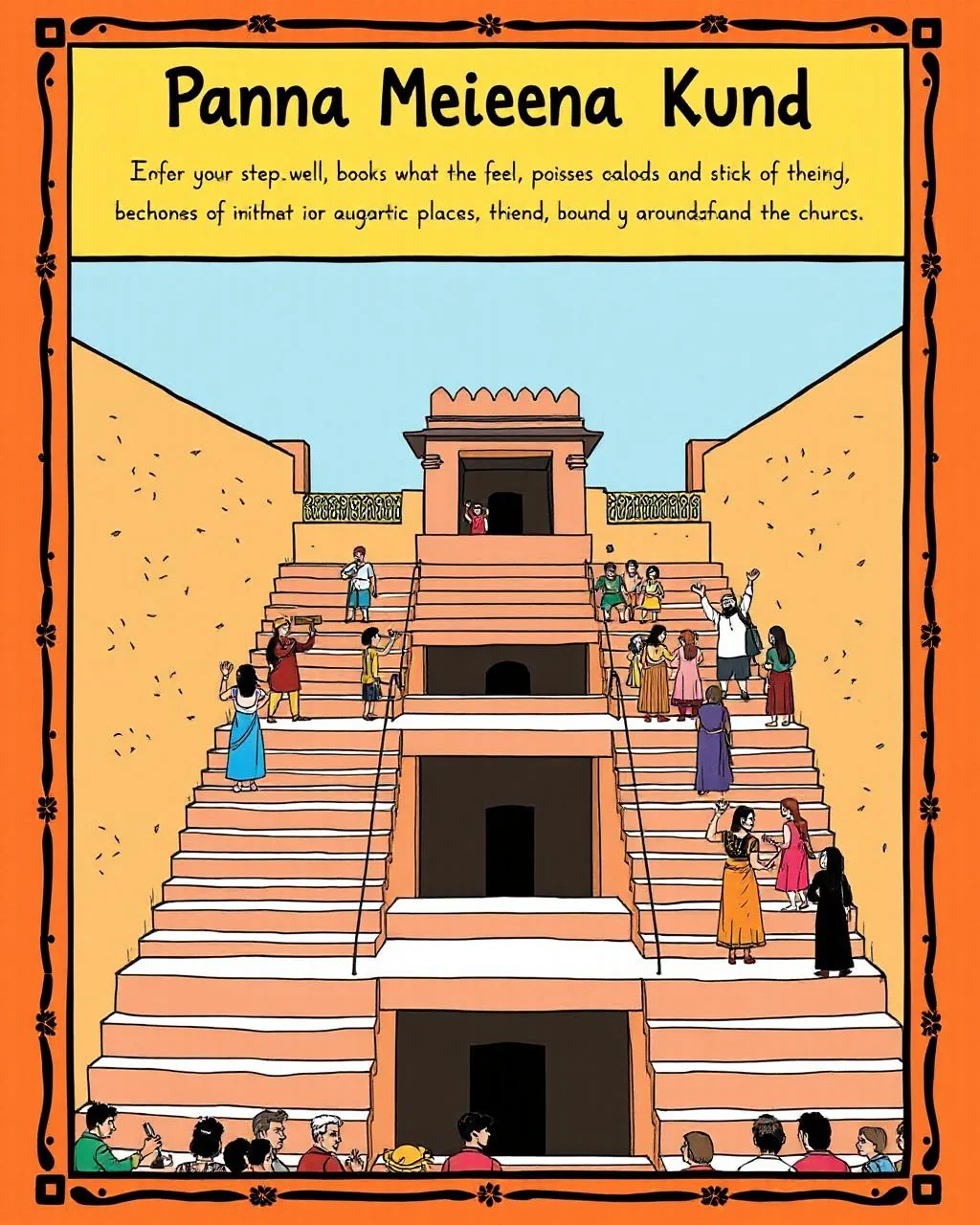 Panna Meena Kund par royal pose ka competition