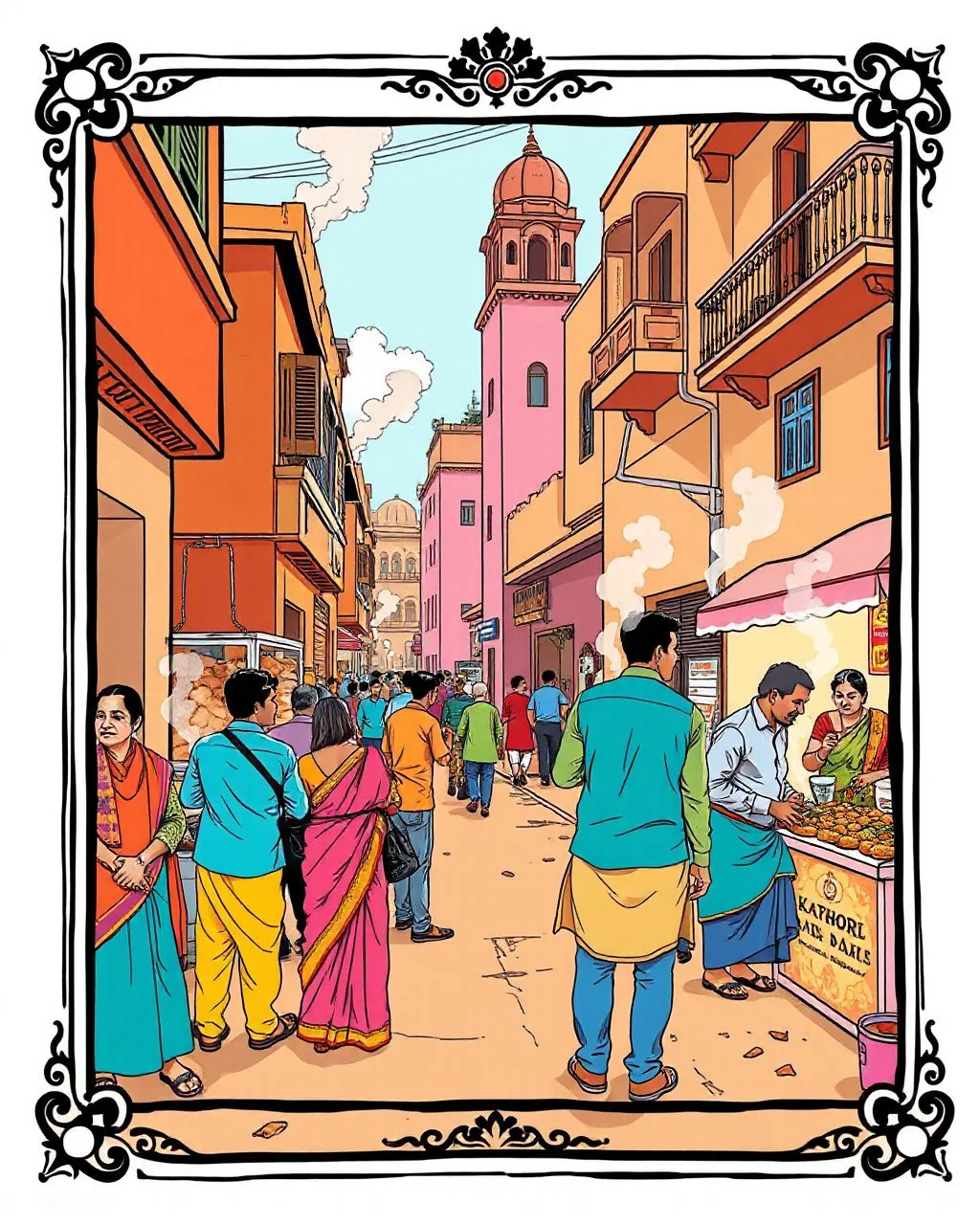 जयपुर की कचौरी सुबह का नक्शा