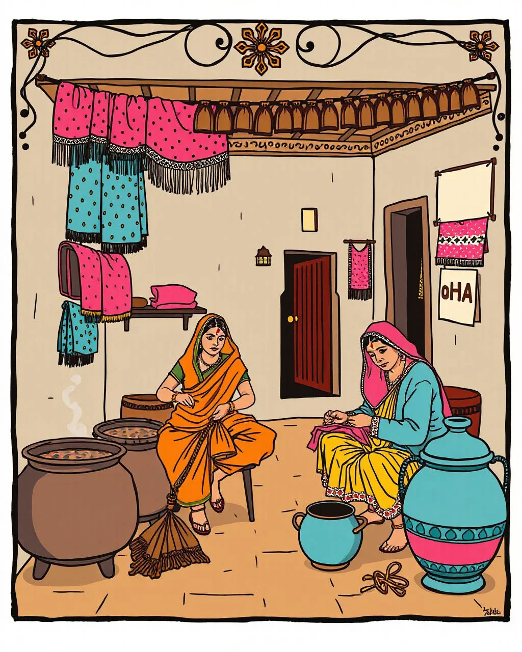 सांगानेर का बंधेज: एक गाँठ, एक रंग