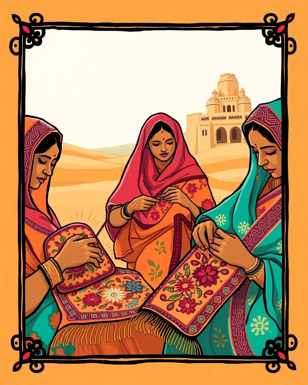 Jaisalmer ka Pattu: mirrori shawl ki roshni