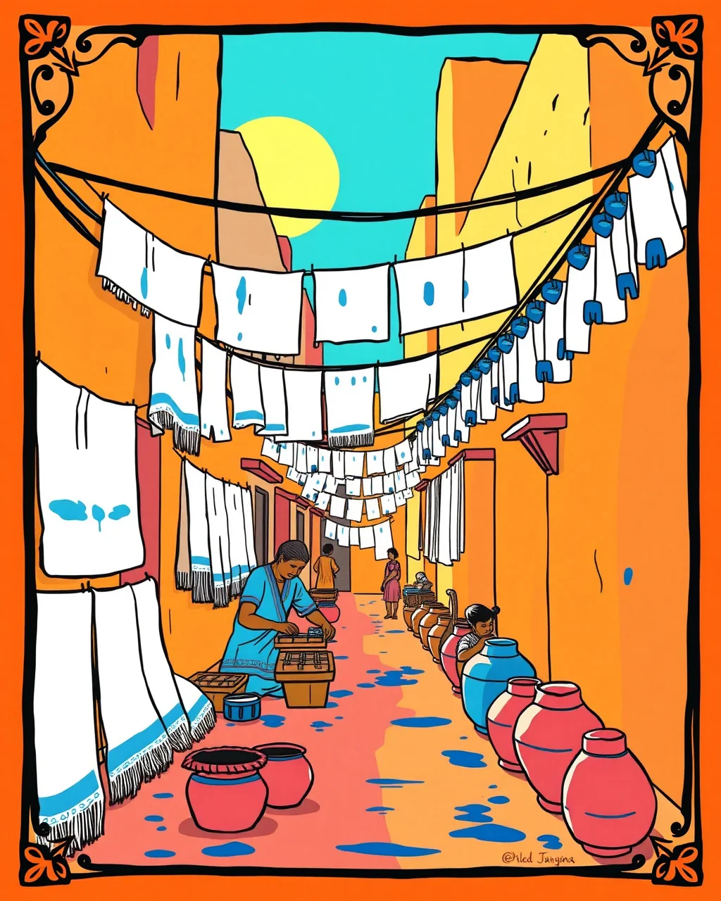 Sanganer ki print lanes mein indigo ka jaadu