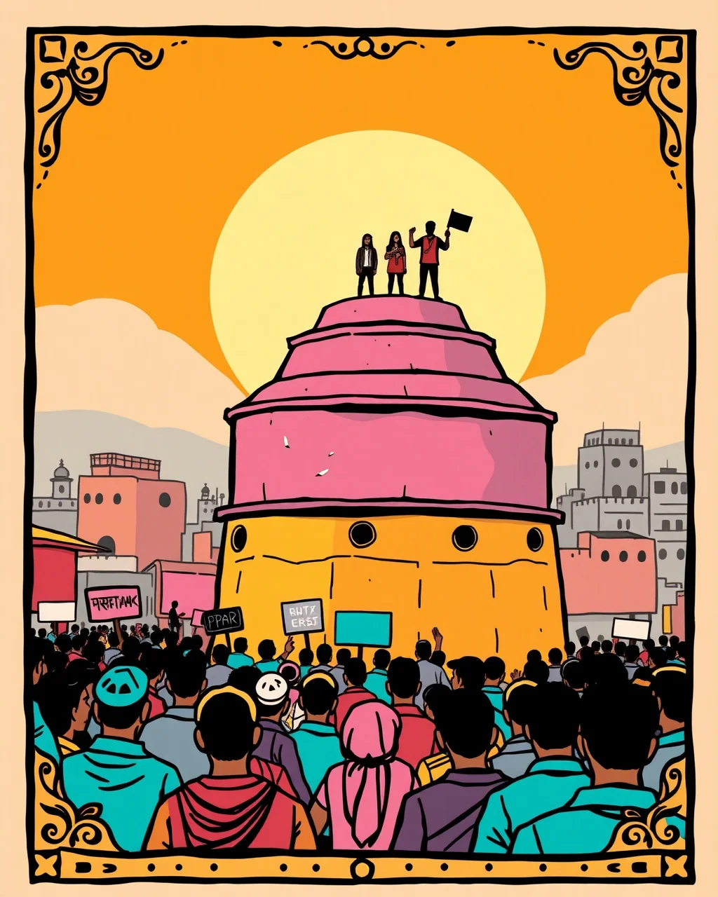 Jaipur ki tanki par 9 ghante ka dharna, maang seedhi