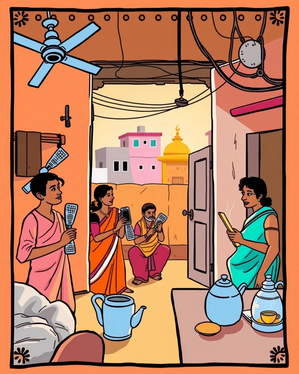 Chennai ke kai ilaakon mein Wednesday ko bijli katoti