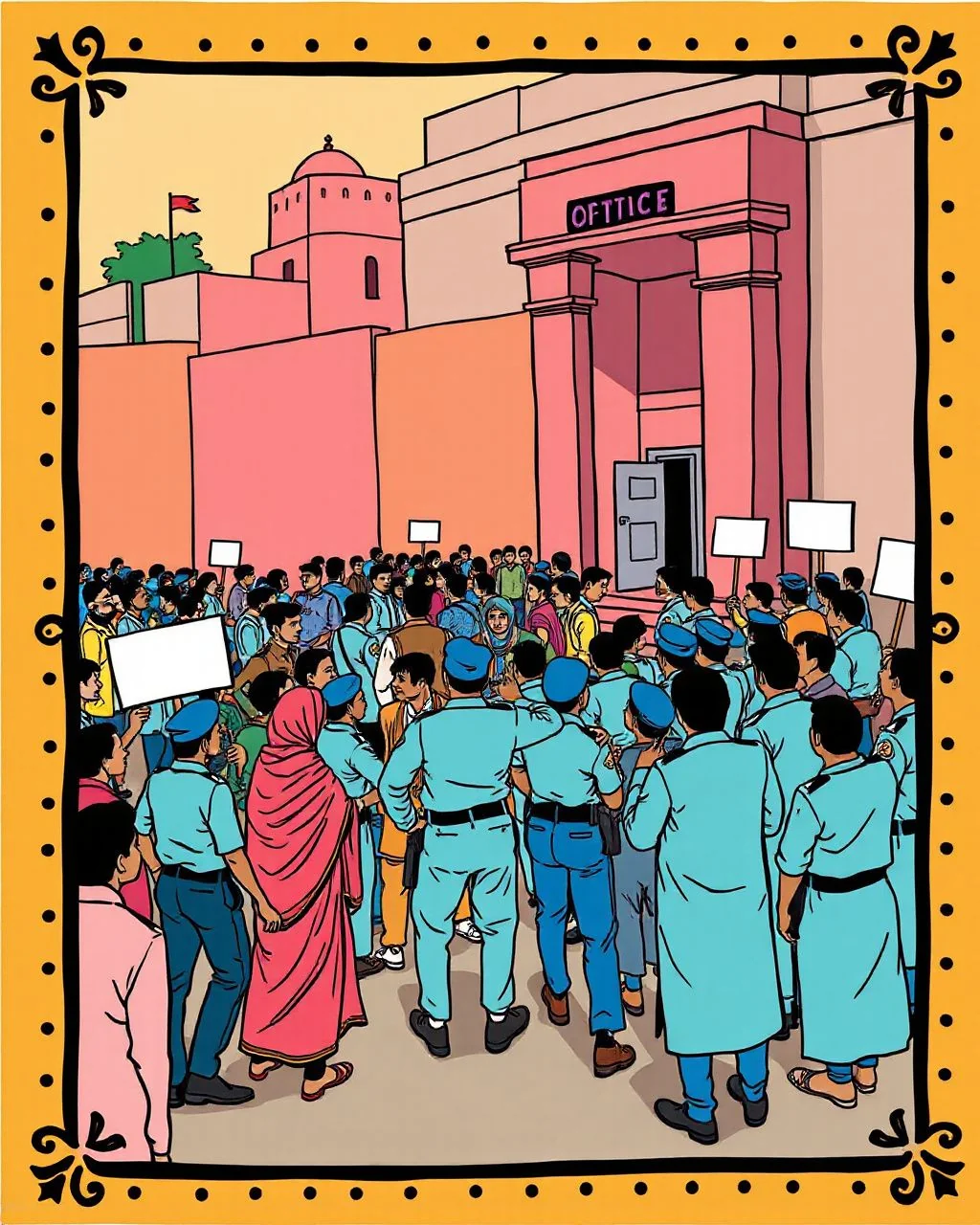 Jaipur mein zero FIR par dharna, police ka alag point