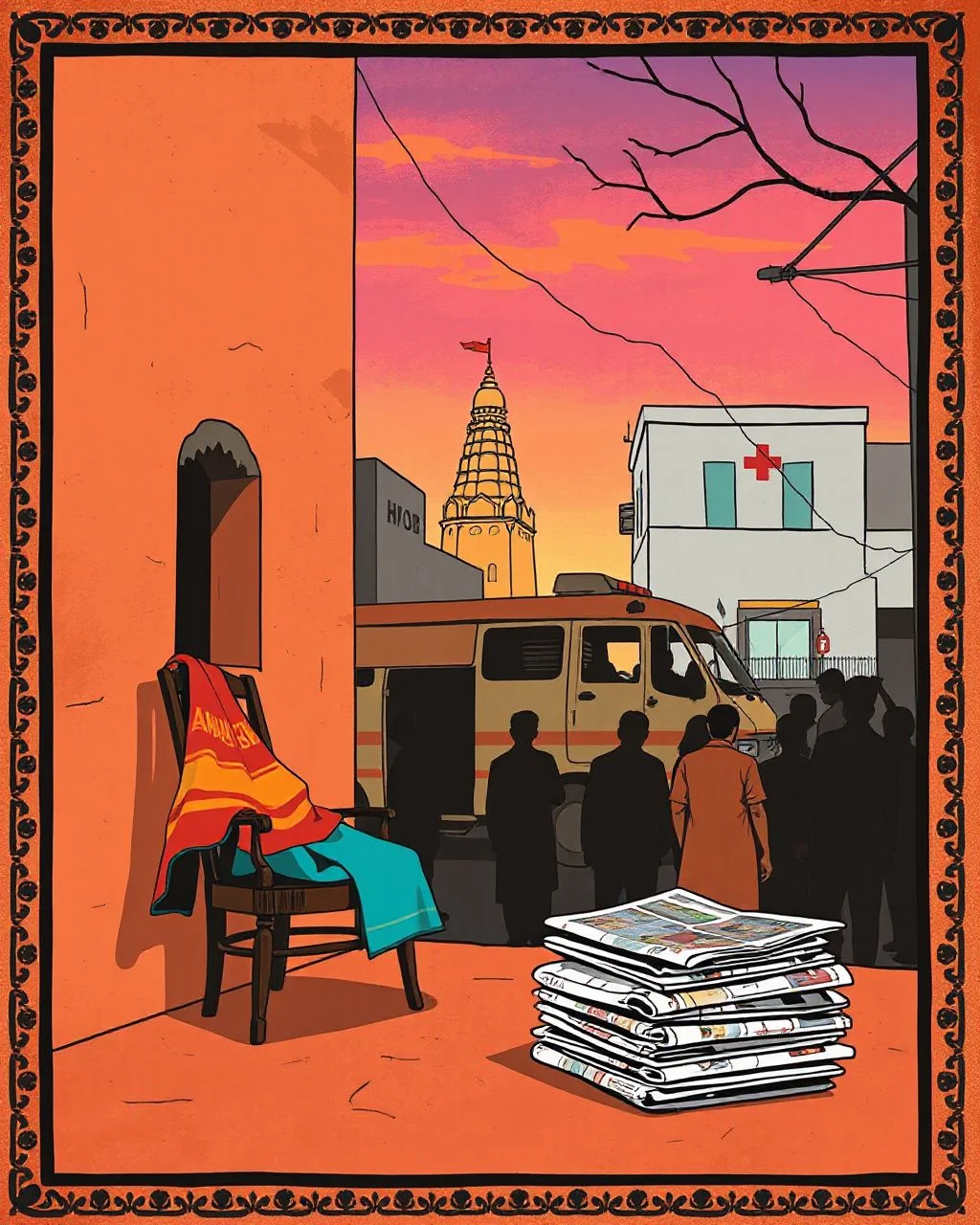 Jaipur ki sadak par ek pal, phir sab ruk gaya