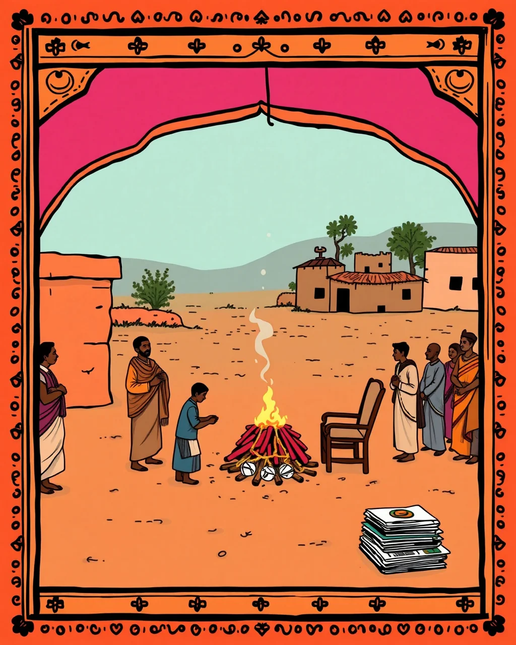 Panchota mein aakhri salaam, gaon chup sa ho gaya