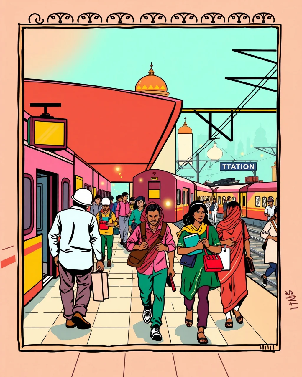 Chennai Park station ka naya rang, 14.79 crore ki sajawat