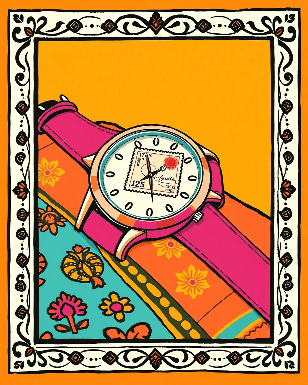 Maharana Pratap wali ghadi, stamp ke saath