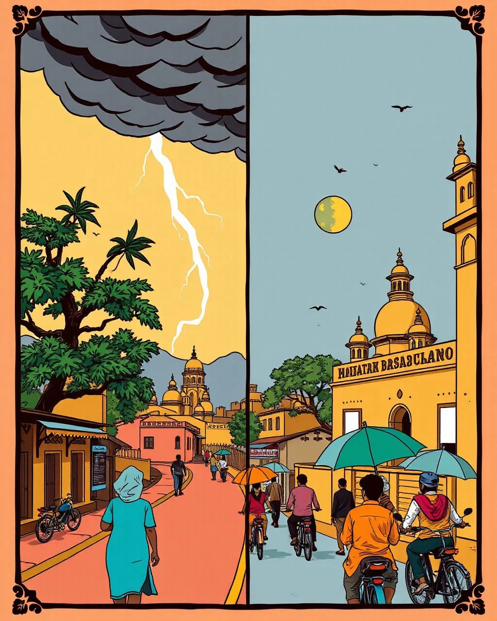 Aaj ka mausam: kahin bijli, kahin garaj