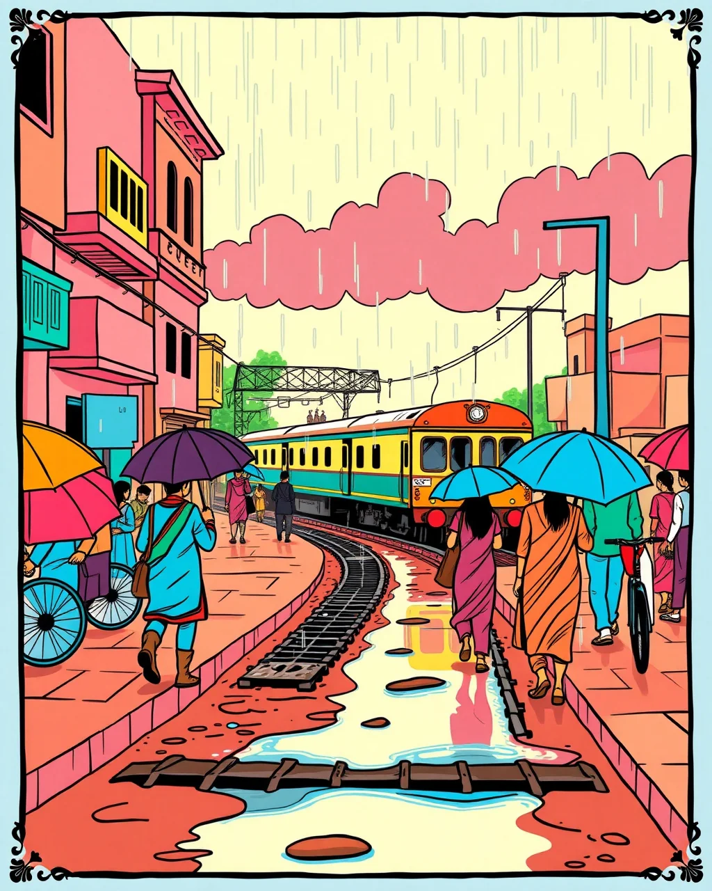 Barish ne Rajasthan ko phir se bhigoya, rail bhi atki