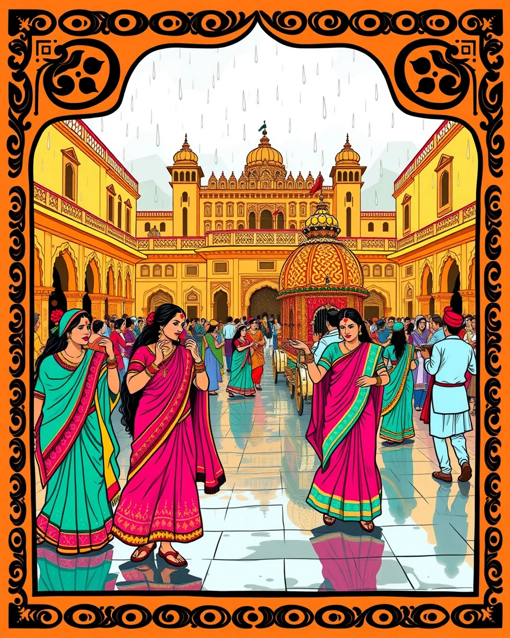 Hariyali Teej par Jaipur ka rang, dhol aur mehendi