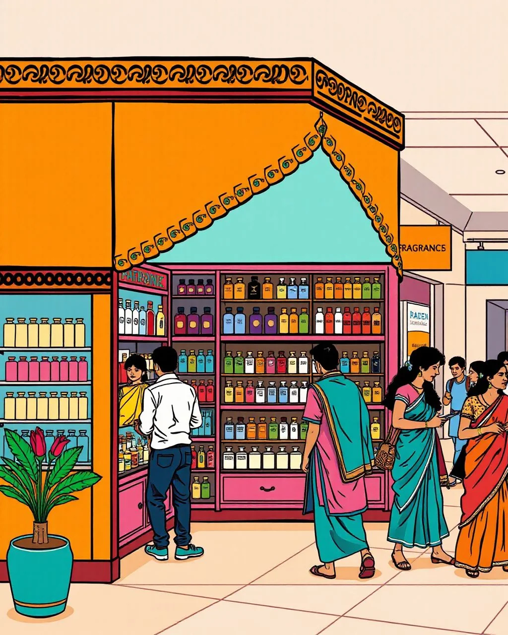Jaipur ke mall mein fragrance ka naya kona