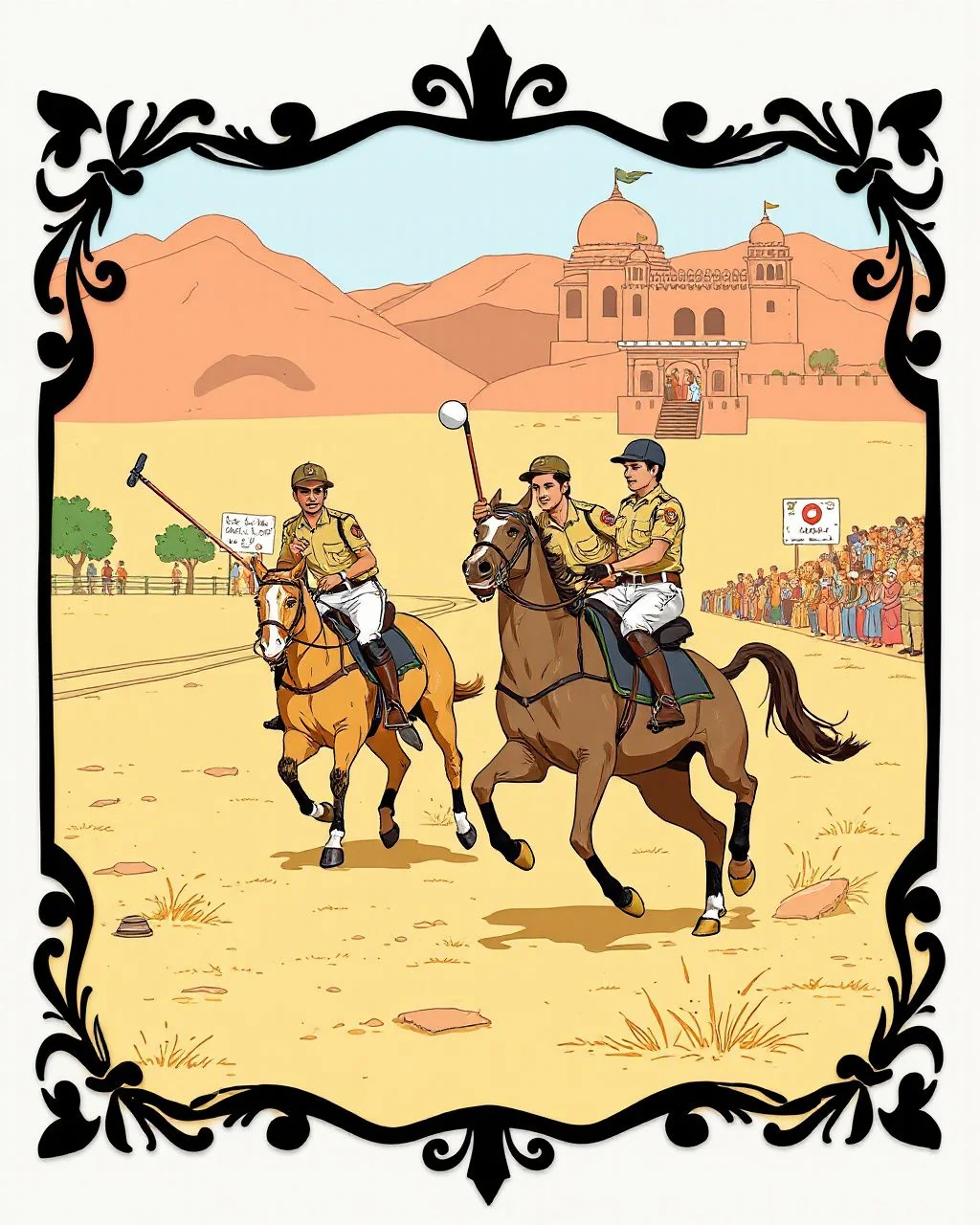Rajasthan Police ki polo team ne maari entry