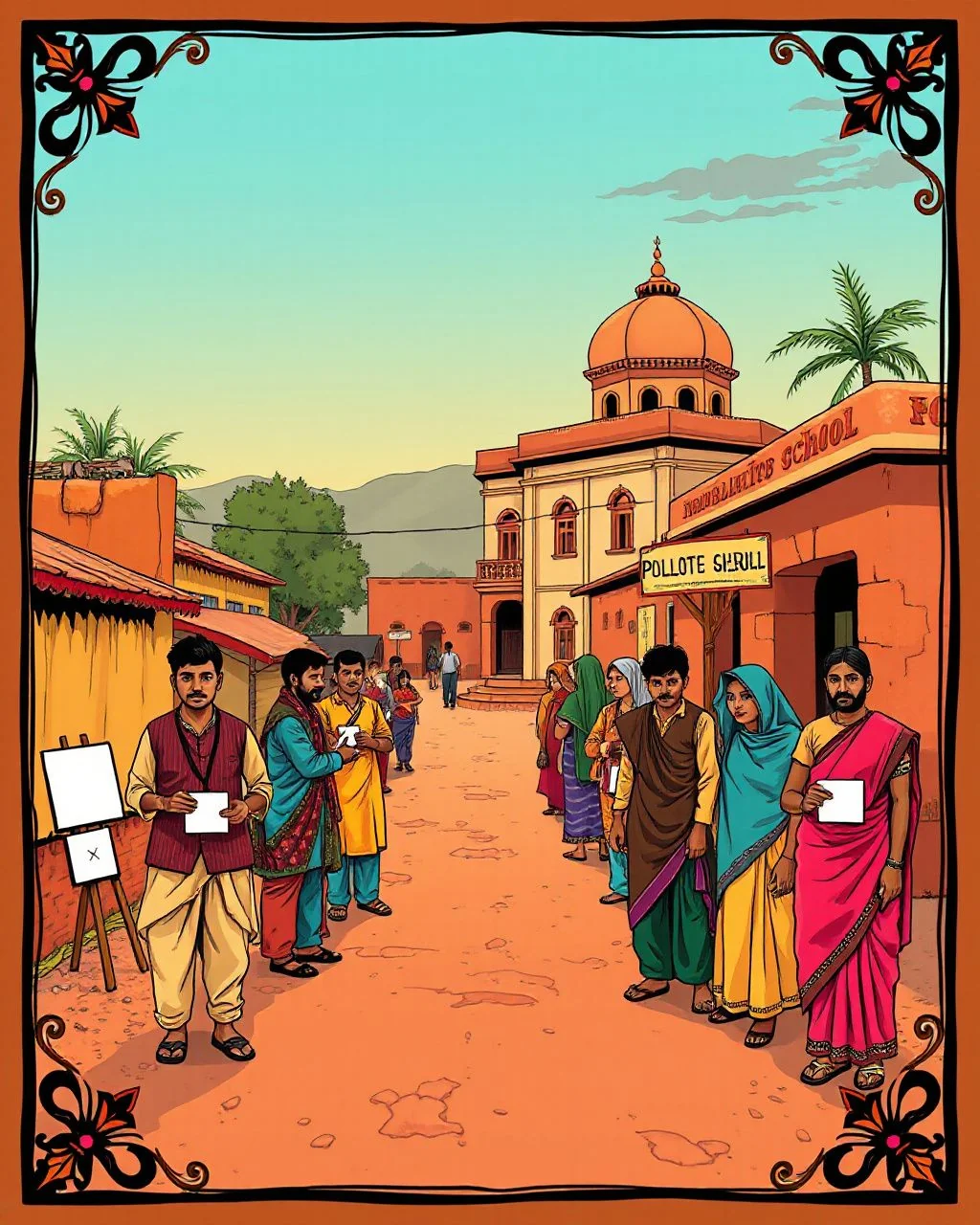 3,626 gram panchayaton mein voting khatam