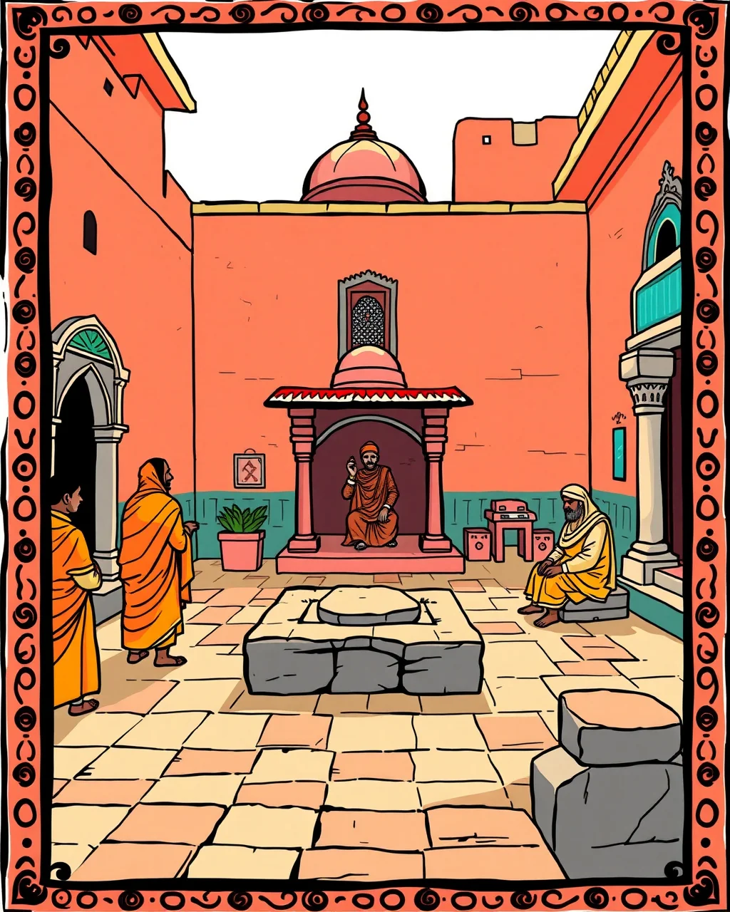 Gupt Vrindavan Dham mein shila pujan, nazar idol par