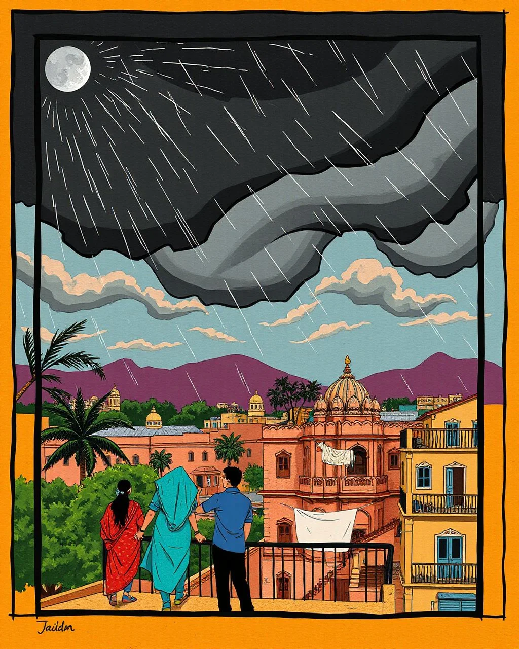 Rajasthan mein 10 Oct se baarish aur tez hawa ke aasaar