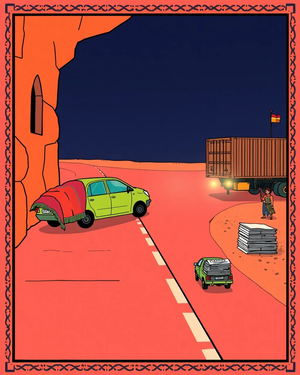 Jaipur-Ajmer highway par car container se takrayi, 2 ki maut