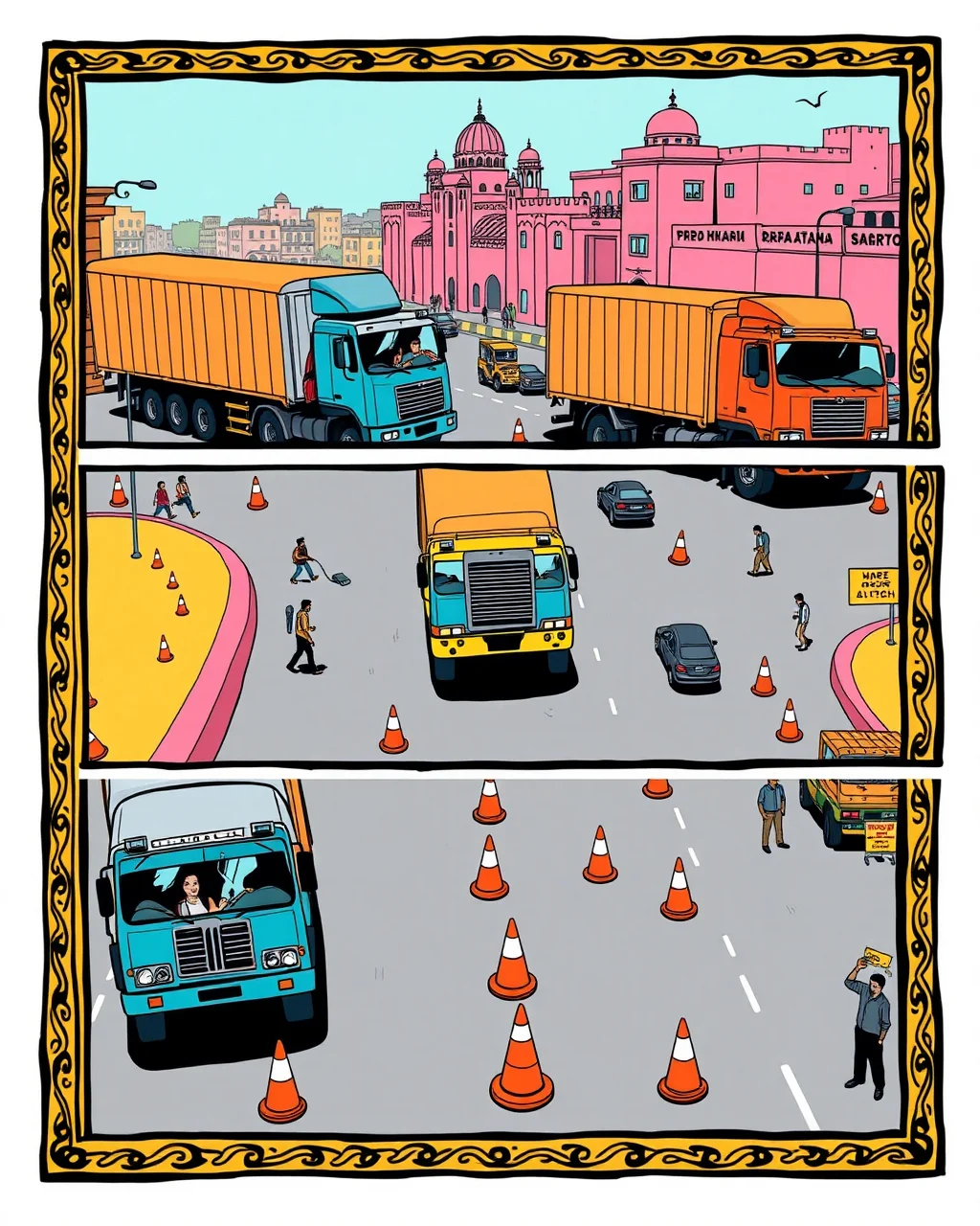 Jaipur mein 3 din, 3 truck crash — signal kaisa hai?
