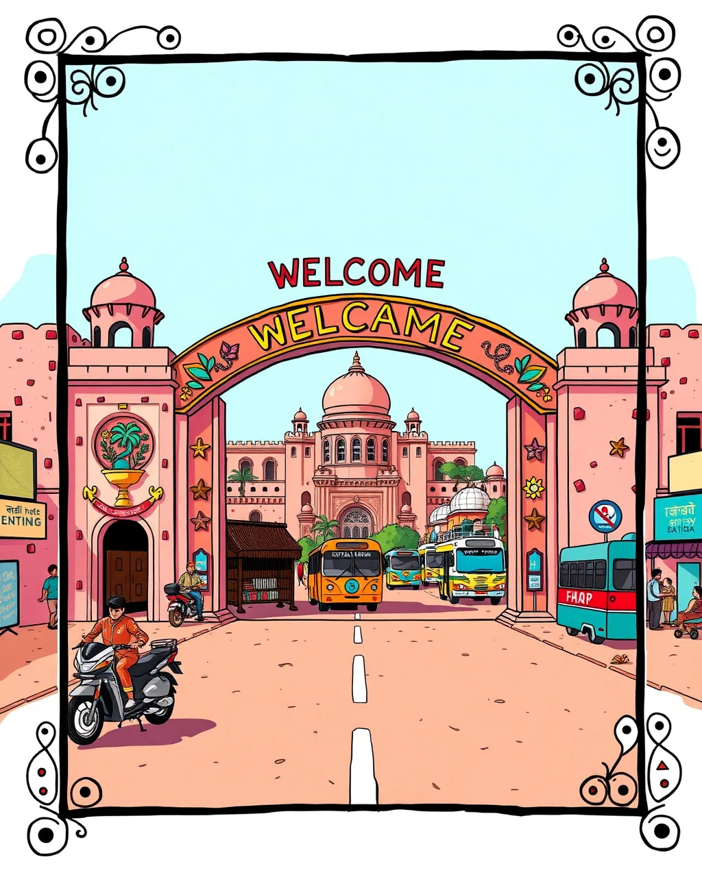 Jaipur ke entry points par ab ghani Rajasthani chhata