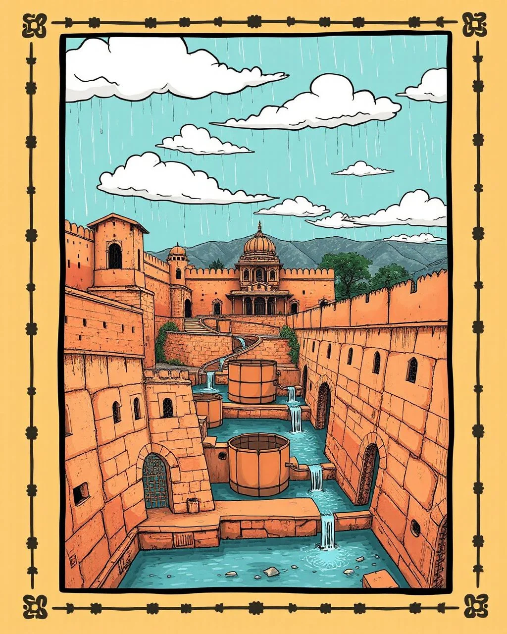 Amer Fort ki mitti mein 400 saal purani barish ki akal