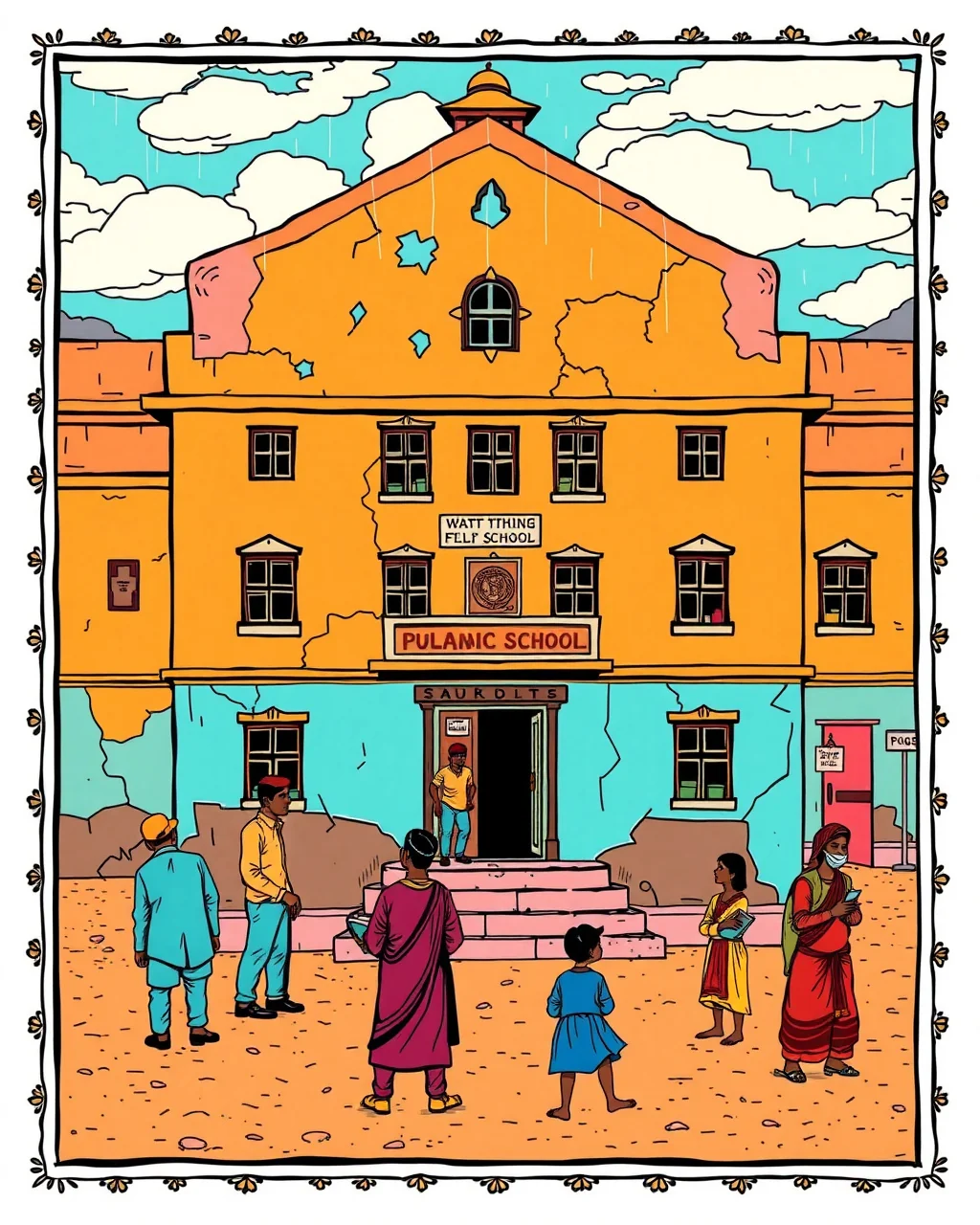 Jali school buildings par ab girane ka order