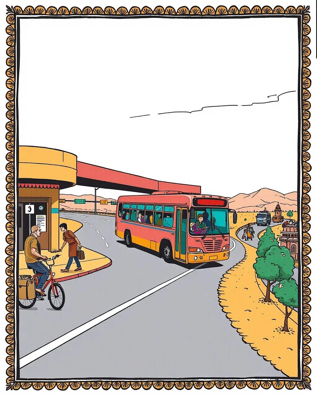 Chandigarh se Jaipur tak Haryana Roadways bus ki line