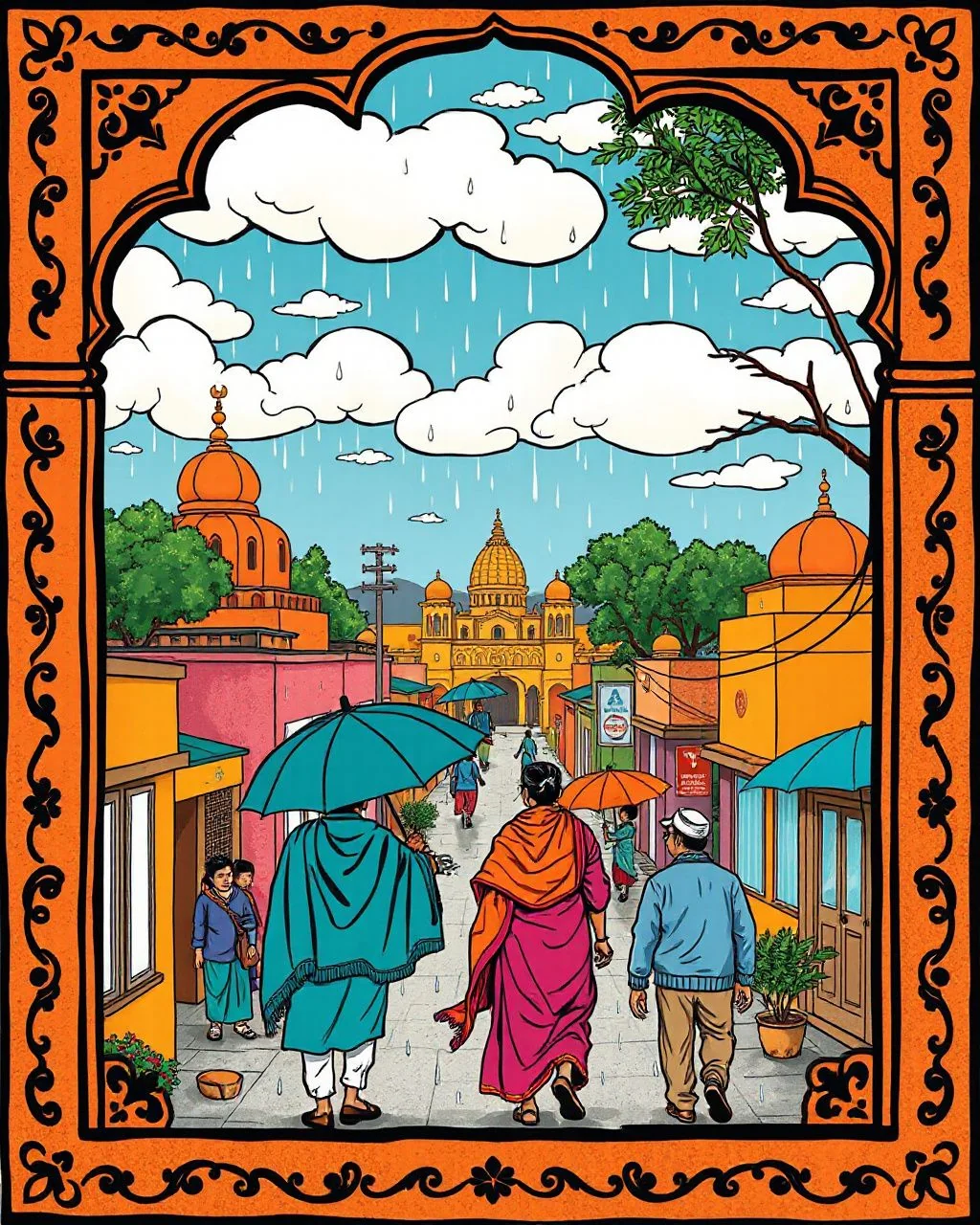 Barish aur ole se Rajasthan mein thandak badhi