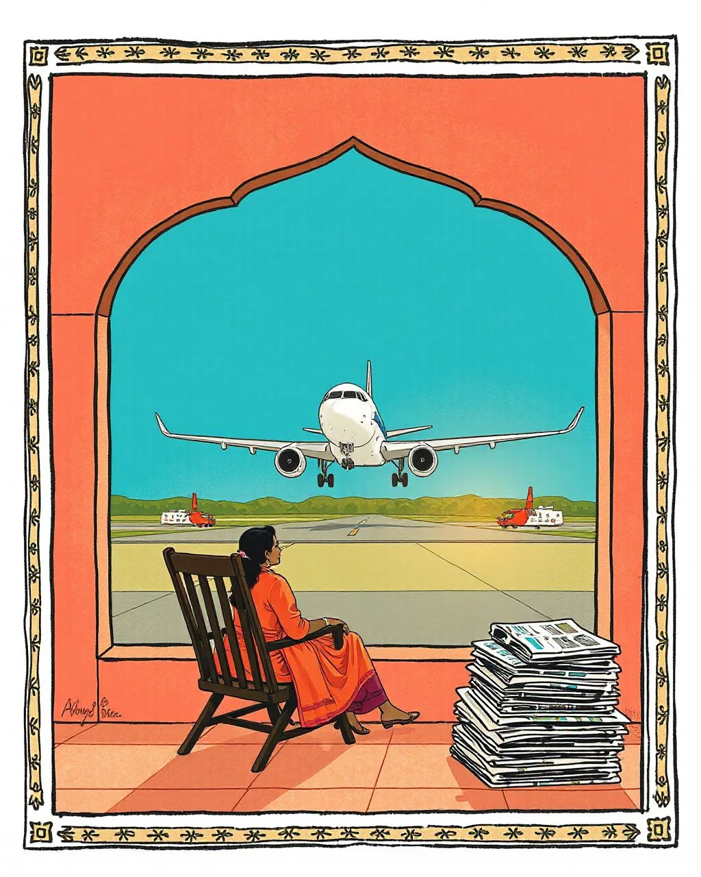 बेंगलुरु में flight को bird strike, landing safe