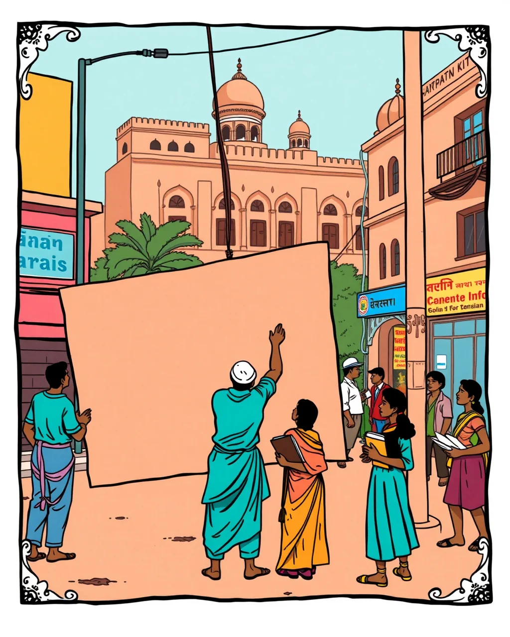 Kota mein hoardings par siyasi khinch-taan