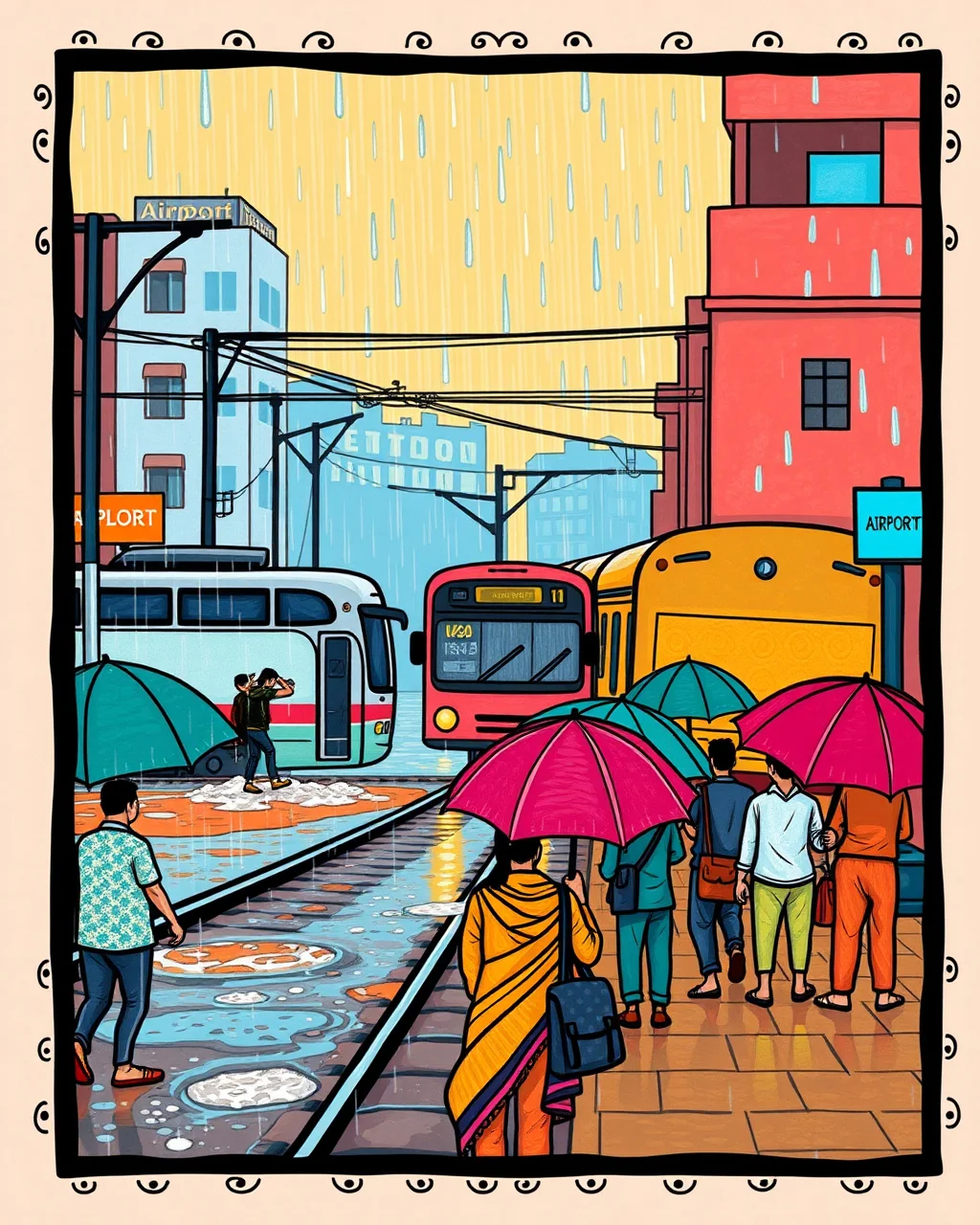 Mumbai ki baarish ne flight-train dono ko rok diya