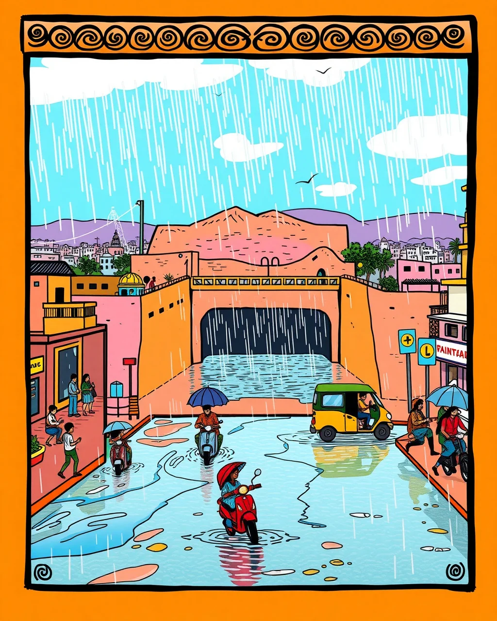 Barish ne Rajasthan ki raftar thodi dheemi kar di