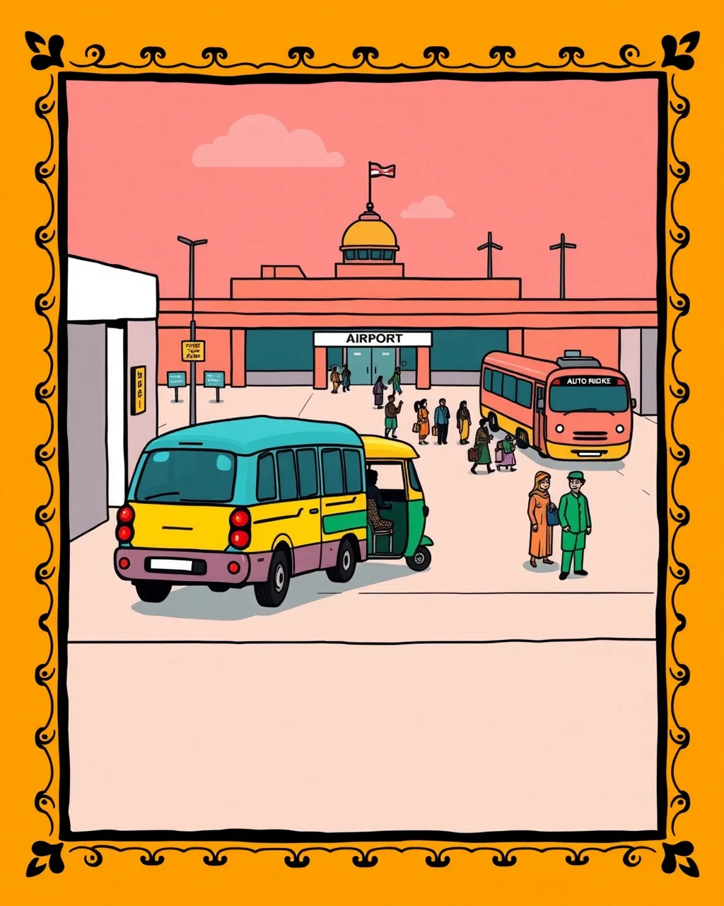 Airport parking: 8 minute free, phir 150 rupaye