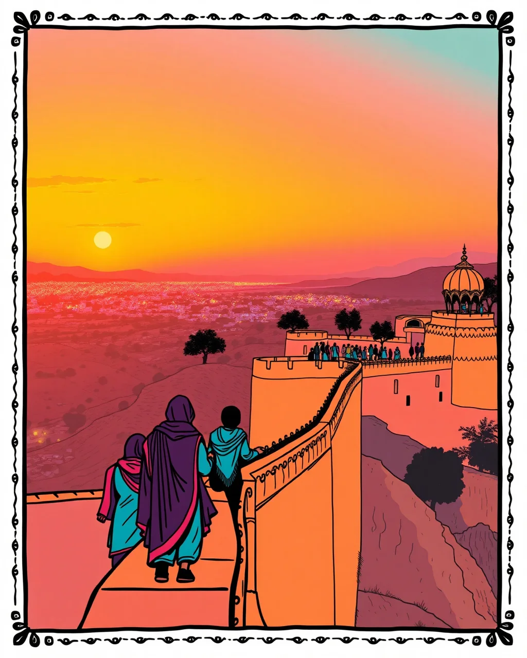 Nahargarh ka sunset, poori Jaipur ek frame mein