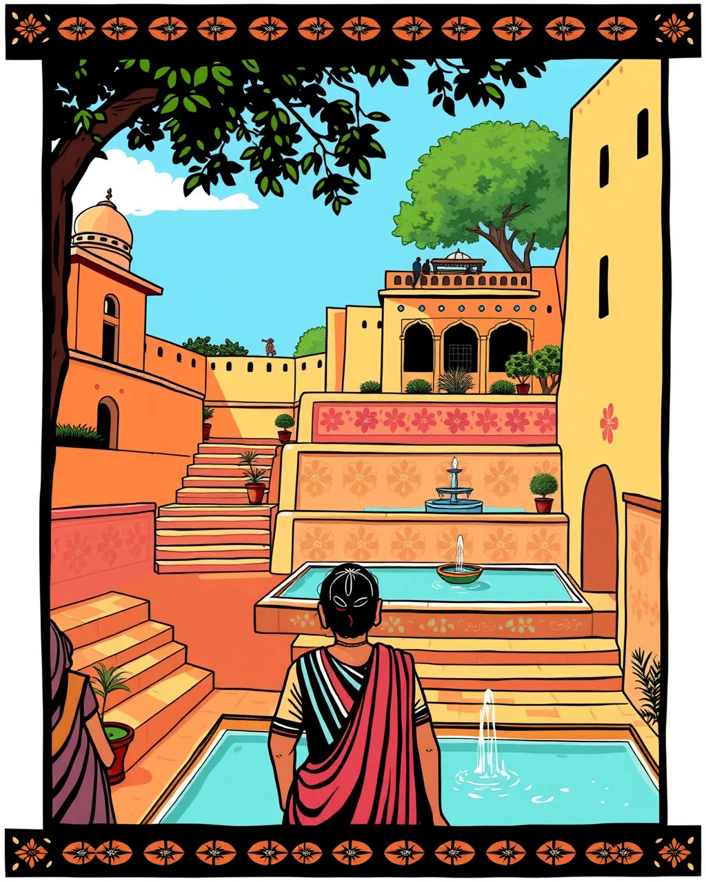 Sisodia Rani Garden: seedhi chadhai ka sukoon